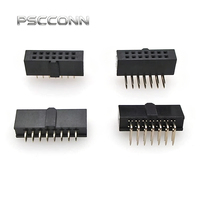 PSCCONN Connecteur de broches DIP simple rangée 2-40 broches, mâle-femelle, pas de 2,54 mm, pour connexion carte à carte (PCB)