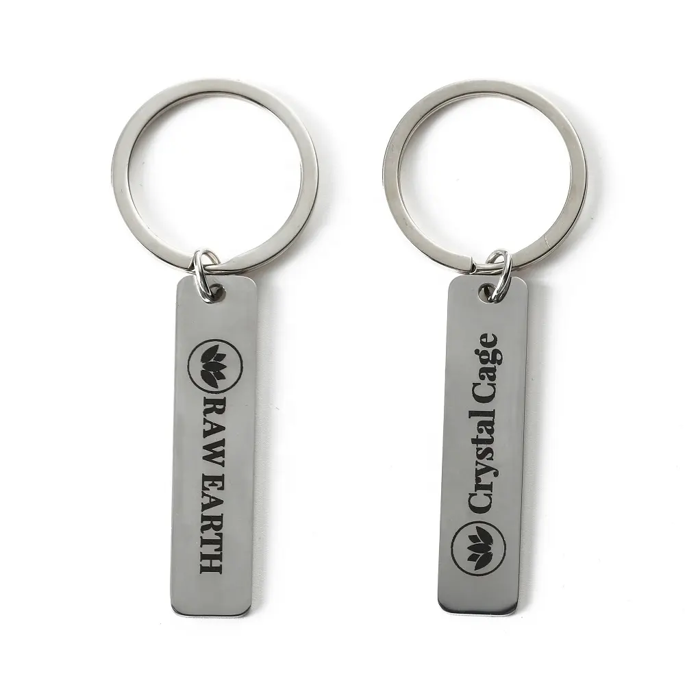 Personalized Gold Laser Cut Keychain Custom Stainless Steel Keyring keychains