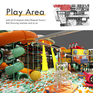 वाणिज्यिक 2000 वर्ग मीटर नया डिजाइन इनडोर प्लेग्राउंड स्लाइड ट्रैम्पोलिन बॉल पिट 50-200 बच्चों के लिए उच्च-रस्सी साहसिक हस्ताक्षर उच्च-रस्सी साहसिक - Product Image 4