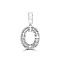 Colgante de Oro de 14k con Diamantes Incrustados, Letra O Inicial, para Collar, Estilo Universitario, Hip-Hop, a un Precio Razonable