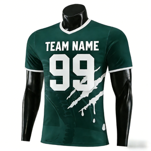<span class=keywords><strong>Maillot</strong></span> de football numérique pour adulte, grande taille, 100 % polyester, respirant, séchage rapide, anti-UV, évacuation de l'humidité, qualité chinoise - Product Image 2