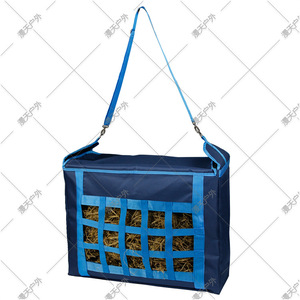 Comedero para Heno a Cuadros Azules, Gran Capacidad, Tela Oxford 600D, Comedero Tubular para Caballos, Bolsa de Almacenamiento para Alimentación de Ganado - Product Image 2
