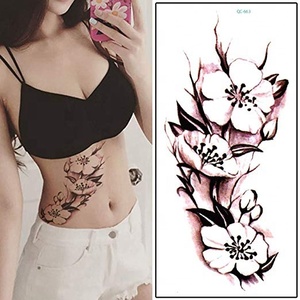 De alta calidad de flores de Color el arte de cuerpo de <span class=keywords><strong>la</strong></span> <span class=keywords><strong>manga</strong></span> Rosa etiqueta engomada del <span class=keywords><strong>tatuaje</strong></span> temporal - Product Image 4
