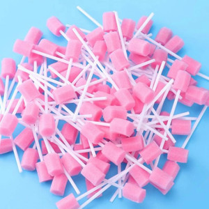 Hisopos <span class=keywords><strong>bucales</strong></span> dentales desechables para limpieza <span class=keywords><strong>de</strong></span> dientes <span class=keywords><strong>de</strong></span> niños, ancianos y adultos, envueltos individualmente (rosa/azul) - Product Image 1