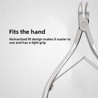 Trio d'outils de soin des cuticules en acier inoxydable de qualité supérieure, ciseaux à cuticules et pousse-cuticules multifonctionnels avec nettoyage des ongles