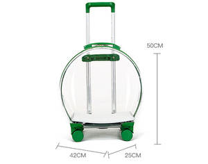 पहियों पर पारदर्शी पालतू ट्राली कैरी बैग एयरलाइन को मंजूरी दी गई पालतू केबिन ट्रैवल बैग एयरलाइन स्वीकृत पालतू केबिन ट्रैवल बैग - Product Image 2