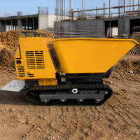 Mini-dumper sur chenilles YH-1200, camion benne de 1200 kg, machine à déchargement hydraulique autonome pour usage agricole et de jardinage