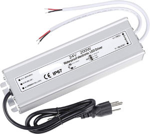 Alimentation LED 200W certifiée CE ROHS, AC 170-250V 12V 24V 8.33A DC, sortie simple, pilote de commutateur CCTV, OEM/ODM disponible - Product Image 6