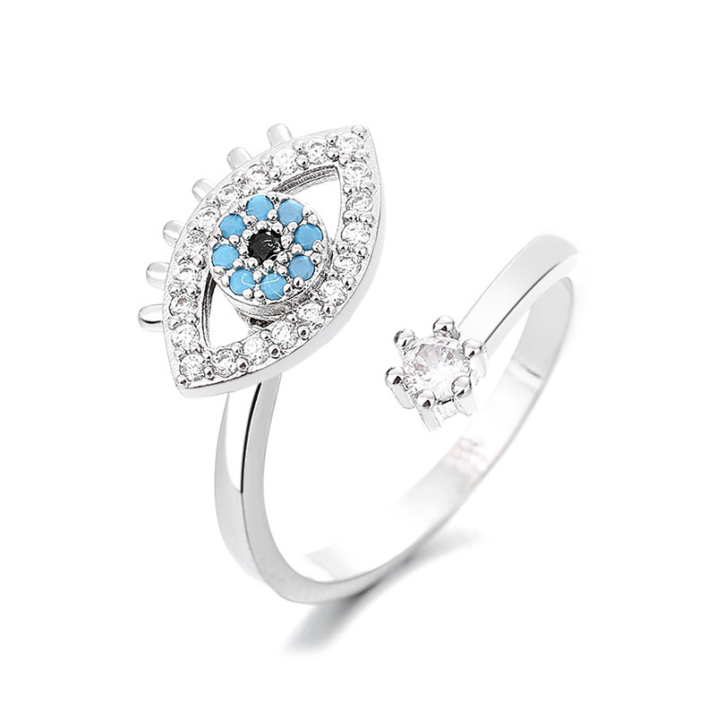 Women Rhinestones Opal Sunflower Fidget Finger