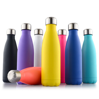 Bouteille d'eau en acier inoxydable à double paroi, isotherme, pour garder au chaud ou au froid, pour le cyclisme, la course à pied, avec logo personnalisé par sublimation