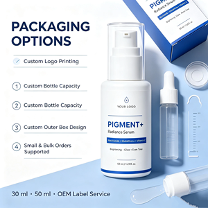 Suero Facial Iluminador con Pigmentos de 50 ml, Vitamina C, Niacinamida, Hidratante para el Cuidado de la Piel, OEM, ODM - Product Image 1
