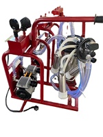 SS 304 25 L seau/réservoir grappe chèvre et vache portable électrique pompe à vide sans huile machine à traire unique