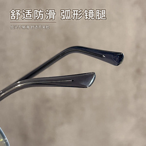 Montures de lunettes ovales Danyang 72038 pour femmes, monture large en plastique TR90 rétro pour myopie - Product Image 3