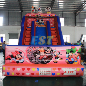 Lớn <span class=keywords><strong>MICKEY</strong></span> <span class=keywords><strong>MOUSE</strong></span> in <span class=keywords><strong>Inflatable</strong></span> khô ướt Jumper Bouncer với trượt leo núi với Blower - Product Image 2