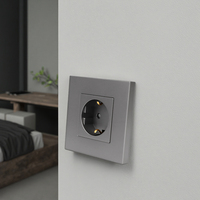 Prises murales électriques simples 16A en plastique EU Bingoelec en gros pour usage domestique avec compatibilité réseau