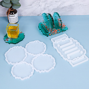 INTODIY nuovi arrivi modello irregolare sottobicchiere stampi artigianali in <span class=keywords><strong>Resina</strong></span> stampi personalizzati De Silicona Para <span class=keywords><strong>Resina</strong></span> <span class=keywords><strong>Epox</strong></span> Manualidades - Product Image 1