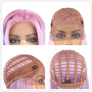X-TRESS Ombre Colorate Parrucche Sintetiche Dei Capelli 30 pollici Lungo Rettilineo Parte Libera Anteriore Del Merletto Cosplay Alla Moda <span class=keywords><strong>Parrucchino</strong></span> <span class=keywords><strong>Per</strong></span> Le Donne - Product Image 3