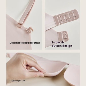 <span class=keywords><strong>Sujetador</strong></span> sin costuras de satén con tiras de gel, copa <span class=keywords><strong>fina</strong></span>, soporte suave, sin sensación de presión, soporte superior, <span class=keywords><strong>espalda</strong></span> sexy y hermosa - Product Image 5