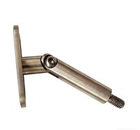 Support de poteau de garde-corps réglable en acier inoxydable à haute résistance