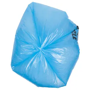 23 24 55 60 64 65gallon 150 lít 240L mạnh mẽ có thể tái chế Poly Thùng rác Túi nhiệm vụ nặng thêm lớn màu đen màu xanh Nhựa thùng rác Túi