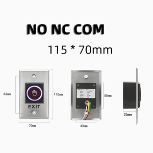 Botón de Salida Sin Contacto NO NC <span class=keywords><strong>COM</strong></span> para Sistema de Control de Acceso de 12V - Product Image 4