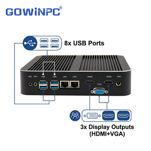Mini PC Industrial sin Ventilador Intel de 12.ª Generación con LAN Gigabit Dual, 64 GB DDR4 y Doble M.2 NVMe para Aplicaciones de Cajeros Automáticos y Kioscos - Product Image 5