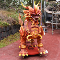 Animatronic Dinosaur Ride Electric Life Size Chinese Dragon Walking Kylin Kids Ride à vendre