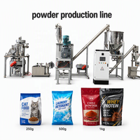 Geavanceerde productielijn voor gepersonaliseerde bakkerij-premixpoeder, stofvrij transport, vacuümtransport, lintmenging, verpakking, industriële installatie