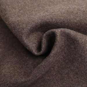 Groothandel 95% polyester 5% wol 560G/<span class=keywords><strong>M</strong></span> zwarte dikke winter wollen melton stof voor jassen - Product Image 5