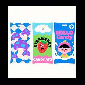 Sacs refermables en Mylar holographique iridescent arc-en-ciel, mini, transparents d'un côté, 8,5x13 cm - Product Image 3