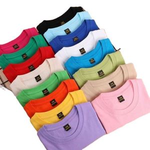 Healthy Fabric 100%Cotton Kids Round Neck T Shirts Soft Comfortable Custom Logo 200G Children's T Shirts for Unisex - Product Image 5