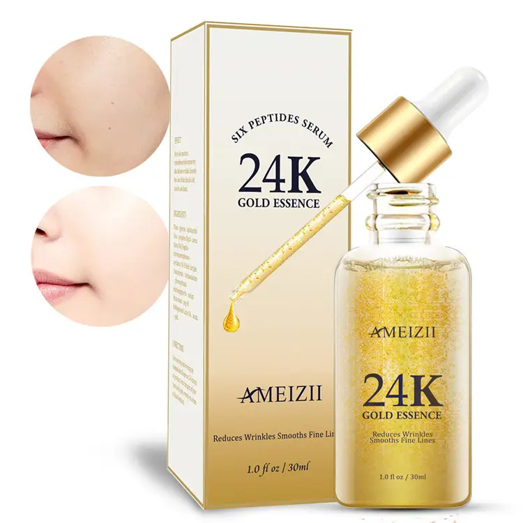 Novo Design Coréia 24K Ouro Suplementos de Soro Clareamento Da Pele Hidratante de Cuidados Da Pele Cosméticos Beleza Facial Private Label