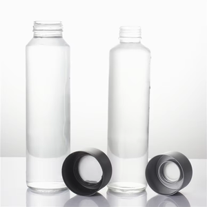 ขวดน้ำแก้ว <span class=keywords><strong>VOSS</strong></span> แบบใสขนาด250มล. 375มล. 500มล. 750มล. กำหนดเองพร้อมฝาพลาสติก - Product Image 1