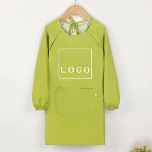 Delantal de Arte Personalizable de Manga Larga, Impermeable y Resistente a la Suciedad, para Caligrafía, para Niños de Primaria y Jardín de Infancia, Duradero, para Pintura - Product Image 1