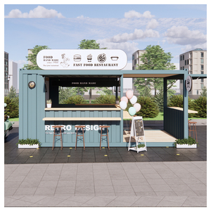 Casa Modular con <span class=keywords><strong>Techo</strong></span> Rojo Apartamento de Una Habitación Casa Contenedor Cafetería Contenedor con <span class=keywords><strong>Tienda</strong></span> - Product Image 2