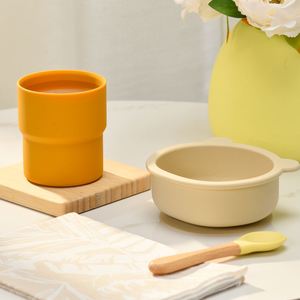 Vaso de Silicona Impermeable para Bebés, Vaso Antiderrames para Niños Pequeños, Vajilla para la Hora de Comer, Fácil de Limpiar, Logotipo Personalizado, Venta al por Mayor - Product Image 4