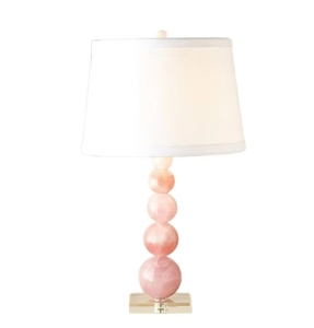 Pink Crystal <strong>Table</strong> Lamp Modern Minimalist American Country European Style Model Home Girls Kids Bedroom Decor - Product Image 1
