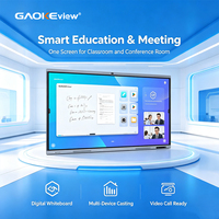 GAOKEview GK-880T Papan Tulis Interaktif LCD Pintar 65~98-Inci Resolusi 4K Sentuhan Pena/Jari 40 Titik Kamera 48MP Paduan Aluminium