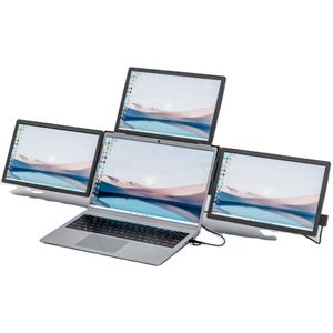 13.3 POUCES <span class=keywords><strong>Ofiyaa</strong></span> Dual Extender <span class=keywords><strong>P2</strong></span> PRO Triple Affichage Type-C Moniteur d'ordinateur portable personnalisé Support portable moniteur tri écran pour ordinateur portable - Product Image 1