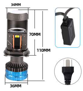 Siêu sáng lm5 chiếu <span class=keywords><strong>LED</strong></span> đèn pha ống kính <span class=keywords><strong>mini</strong></span> H4 cao thấp chùm 300W thấp chùm 3000K 4300K xe bi <span class=keywords><strong>LED</strong></span> Ống Kính Luces <span class=keywords><strong>Led</strong></span> bóng đèn - Product Image 3