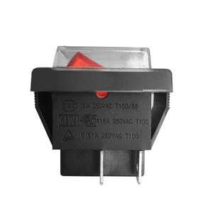 Interrupteur à bascule 16A 250VAC T100/55 IP65 étanche en forme de bateau pour accessoires d'aspirateur - Product Image 1