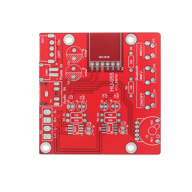 HU-055  speaker DIY kit stereo power amplifier small audio circuit board components welding practice electronic parts