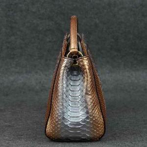 맞춤형 뱀 가죽 가방 숙녀 이국적인 피부 핸드백 브랜드 이름 마이크로 토트 백 OEM 지갑 가죽 공장 맞춤형 로고 백 - Product Image 3