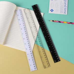 <span class=keywords><strong>Regla</strong></span> Recta de Plástico Negra de 12 Pulgadas, Herramienta de Medición de Plástico para Estudiantes, Escuela y Oficina - Product Image 6