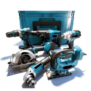 Combo Power <strong>Tools</strong> 6 Kits <strong>Tools</strong> <strong>Set</strong> Electric Hammer Drill Angle Grinder Brushless Cordless Drill Power <strong>Set</strong> 6 PCS Power <strong>Tool</strong> <strong>Sets</strong> - Product Image 2