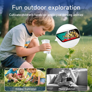 <span class=keywords><strong>Microscope</strong></span> scientifique de haute qualité avec réglage de la mise au point, lumière LED intégrée, loupe miniature portable 1000X pour l'apprentissage scientifique des enfants - Product Image 5