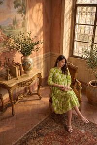 Tenue de voyage pour femmes, style bohème, robe d'été à imprimé floral, robe décontractée à volants pour les vacances - Product Image 2