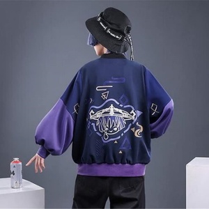 Sudadera con capucha y cremallera para hombre, estilo Genshin Tighnari, para otoño, con estampado 3D, bordado, teñido liso, de punto, extragrande, antiarrugas - Product Image 3