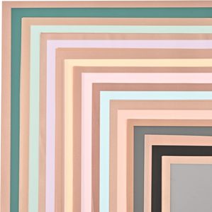 Papier d'emballage pour fleurs personnalisé, design bord doré, en plastique imperméable, pour bouquets, vente en gros - Product Image 4