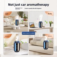 Diffuseur d'aromathérapie pour voiture, logo personnalisé OEM, en alliage, pulvérisation intelligente avec élimination du formaldéhyde, double usage voiture et maison